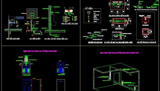 File thiết kế Chi tiết bản vẽ biện pháp thi công